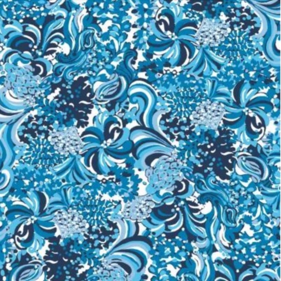 Lilly Pulitzer Top Blouse Ruffle Top Joan Small in Resort White Mermazing - Picture 4 of 12